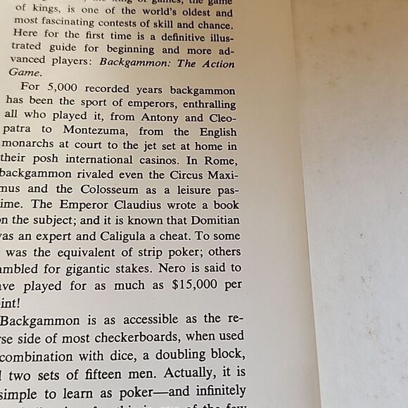 Vintage 60's Backgammon Book Prince Alexis Obolensky & Ted James - Picture 3 of 10